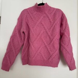 Vici baby pink turtleneck sweater size small